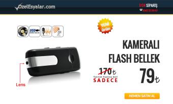 ozelesyalar web projesi, gizli kameralı flash bellek